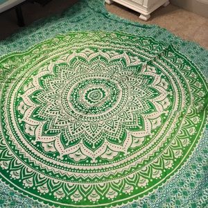 Blue and green wall tapestry!